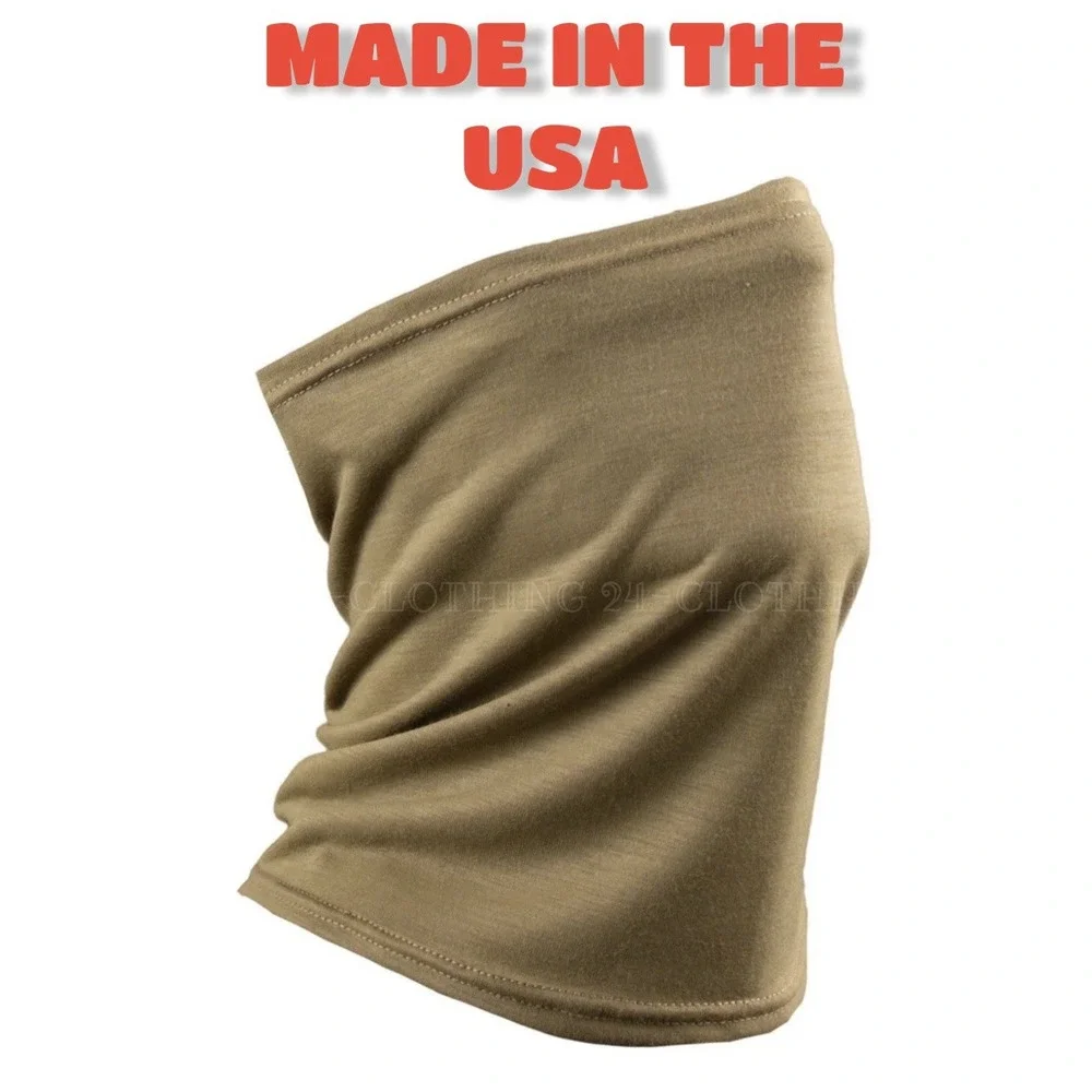XGO Lightweight FR Flame Retardant Multi-Use Neck‎ Gaiter Tan 499 One Size USA